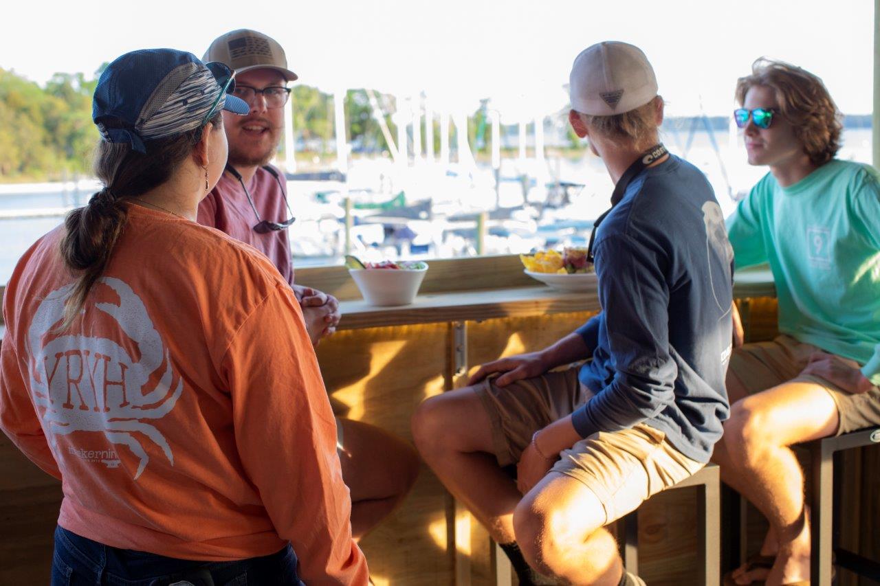 Group Enjoying YROC Perch Bar