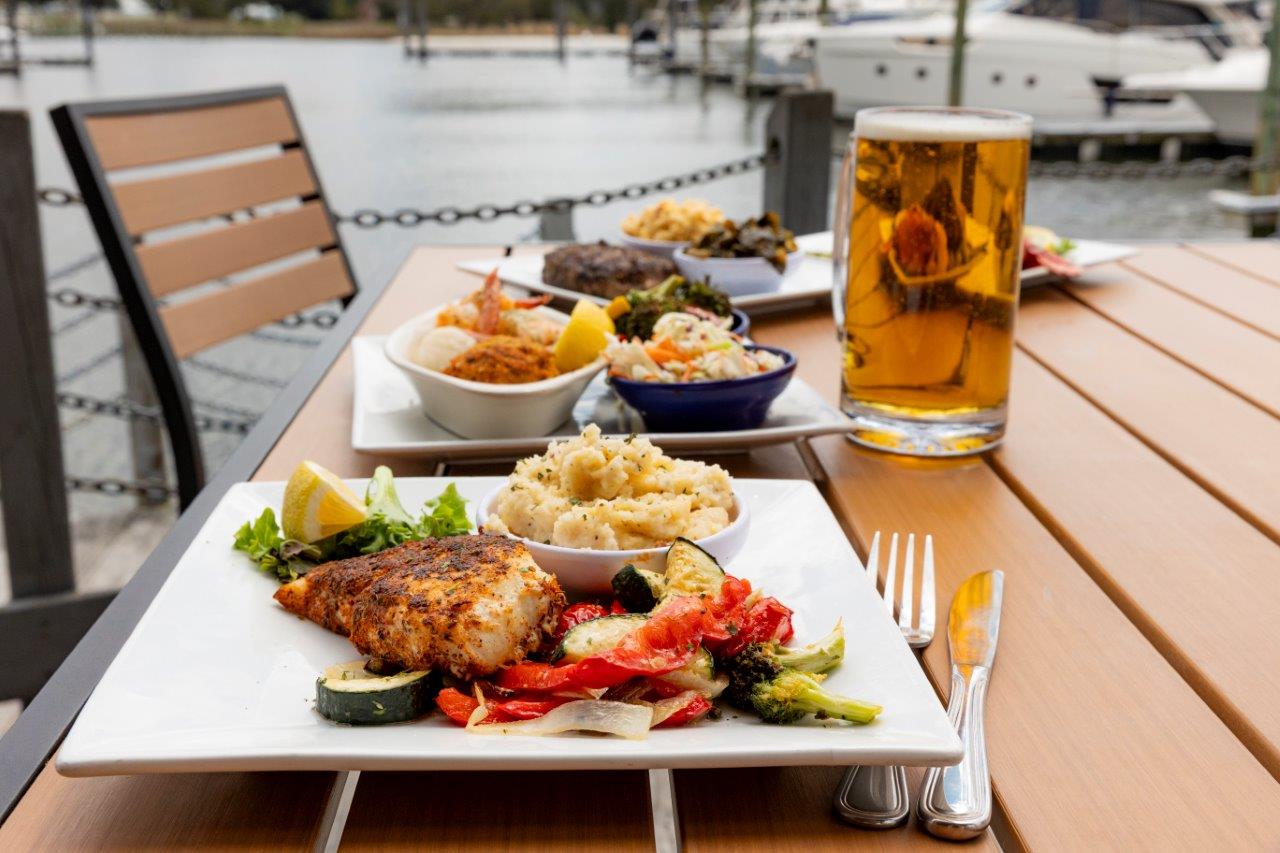 Meals and Beer Mug on YROC Deck